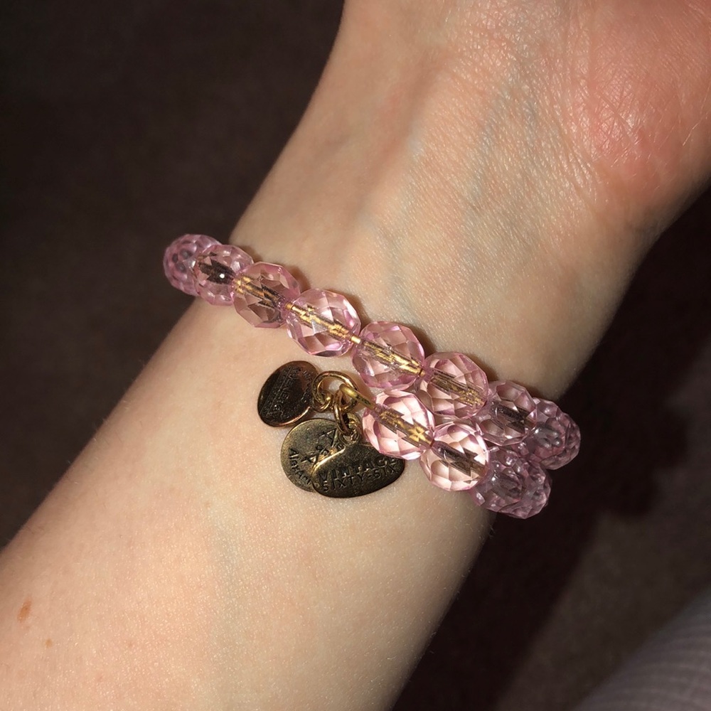 Alex and Ani Pink Crystal Bracelet - Picture 3 of 3